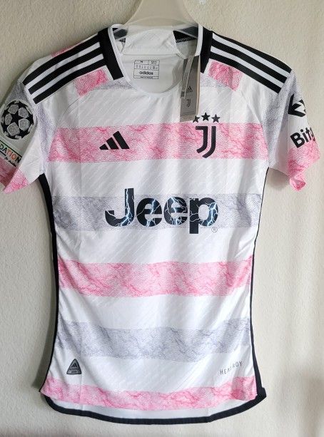 Adidas Mens 23/24 Juventus Away Jersey Authentic Size Médium Large