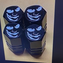 Joker tire valve stem caps four pack