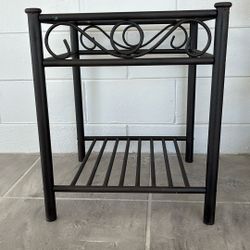 Iron Table With Glass Top