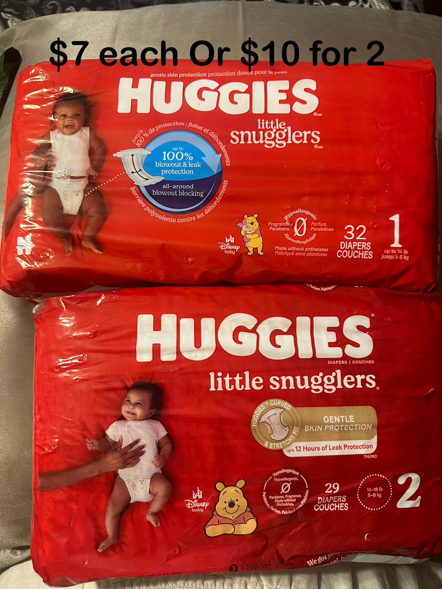Huggies Diapers Size 1 & 2
