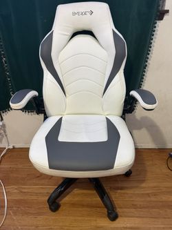 White And Grey Emerge Gaming Chair