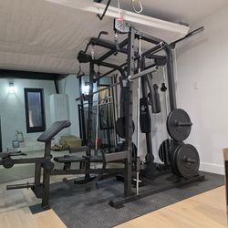 Smith Machine 2001 | Multi-Use Adj Bench | Gym Equipment | Fitness | Squat Rack | Excercise |🔴WEIGHTS AND BARBELL SOLD SEPARATELY 🔴 FREE DELIVERY 🚚