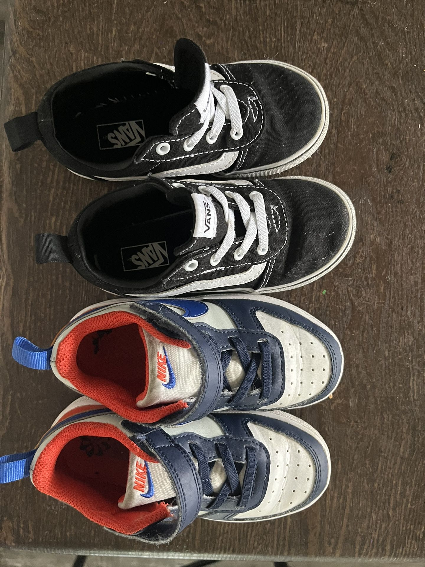 Size 9 Toddler Nike And Vans