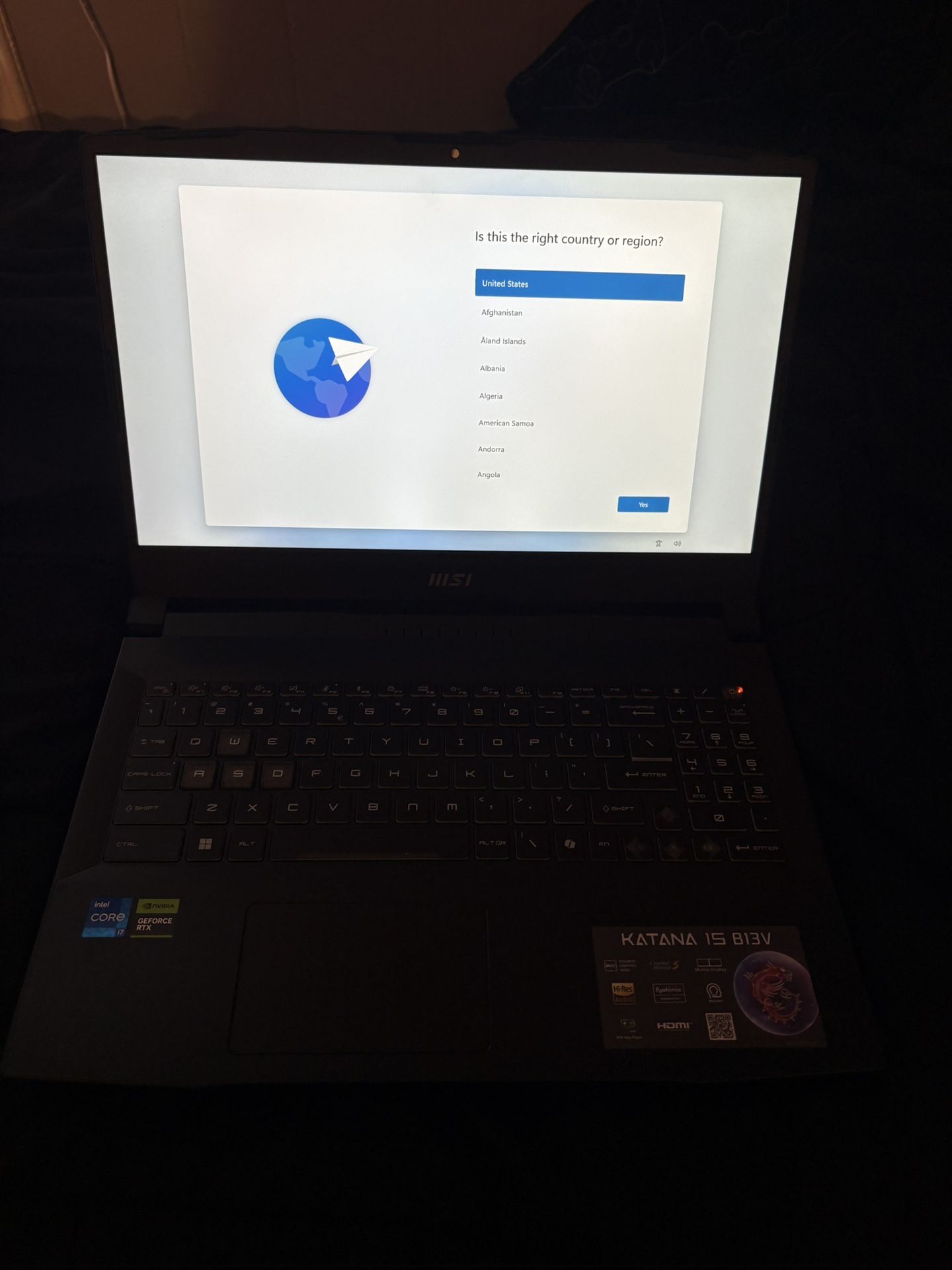 Gaming Laptop With A 17 Intel Core And A Nvidia 4050 Graphics Card