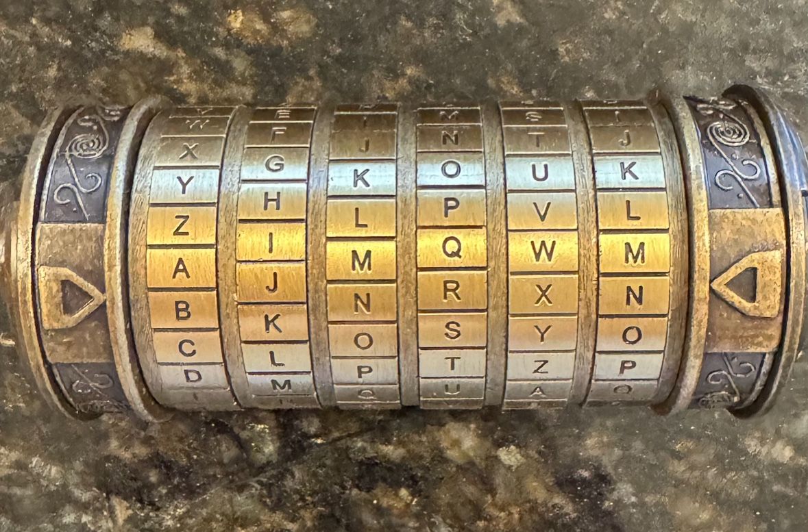 Brand New Cryptex Da Vinci Code Puzzle Box