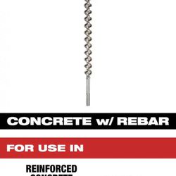 Milwaukee 48-20-8454 SDS Max 4-Cutter Carbide Tip  1" x 21" Concrete #364