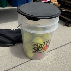 Softball/baseball net and balls