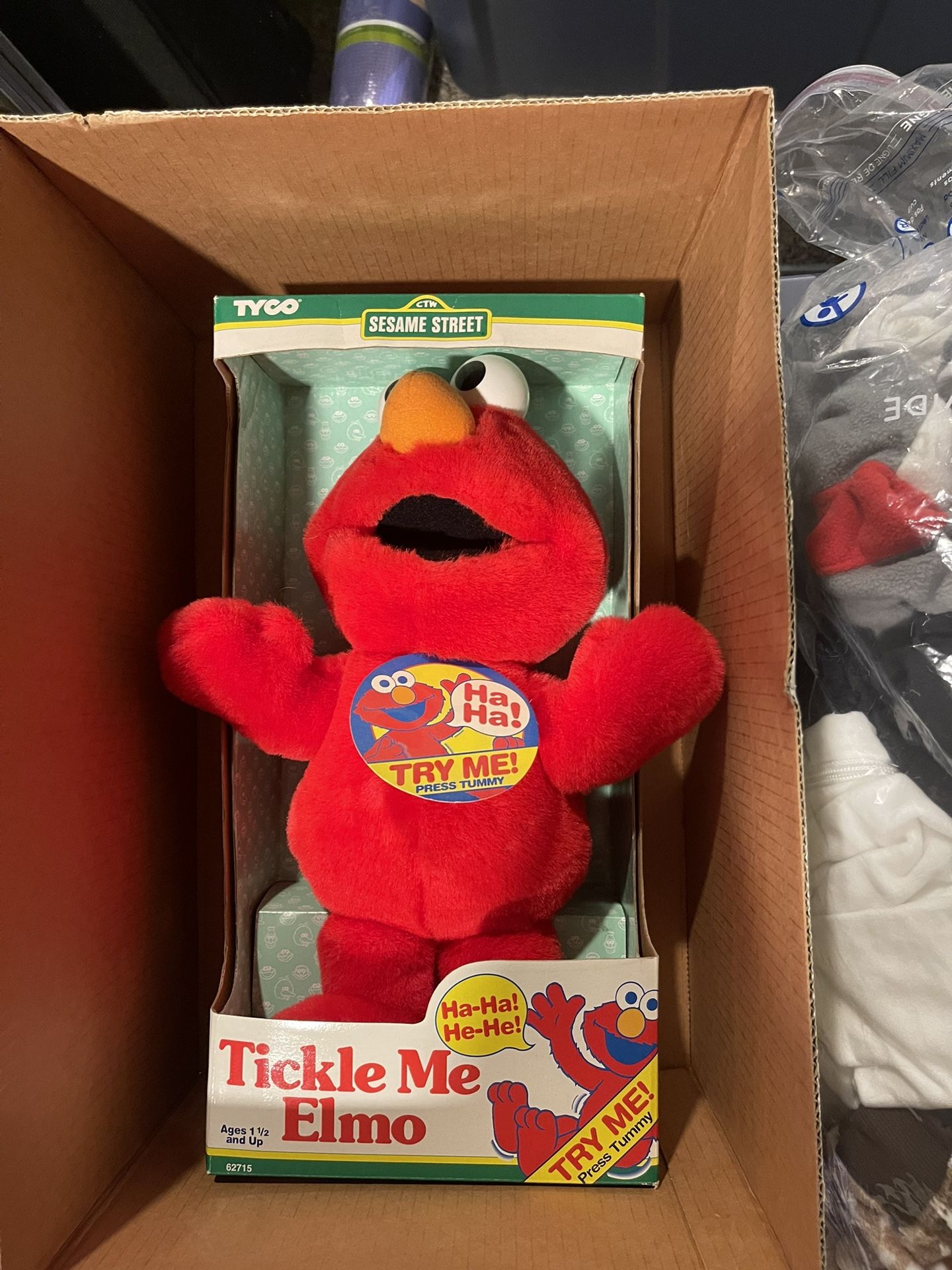 Original tickle me elmo in box 2025