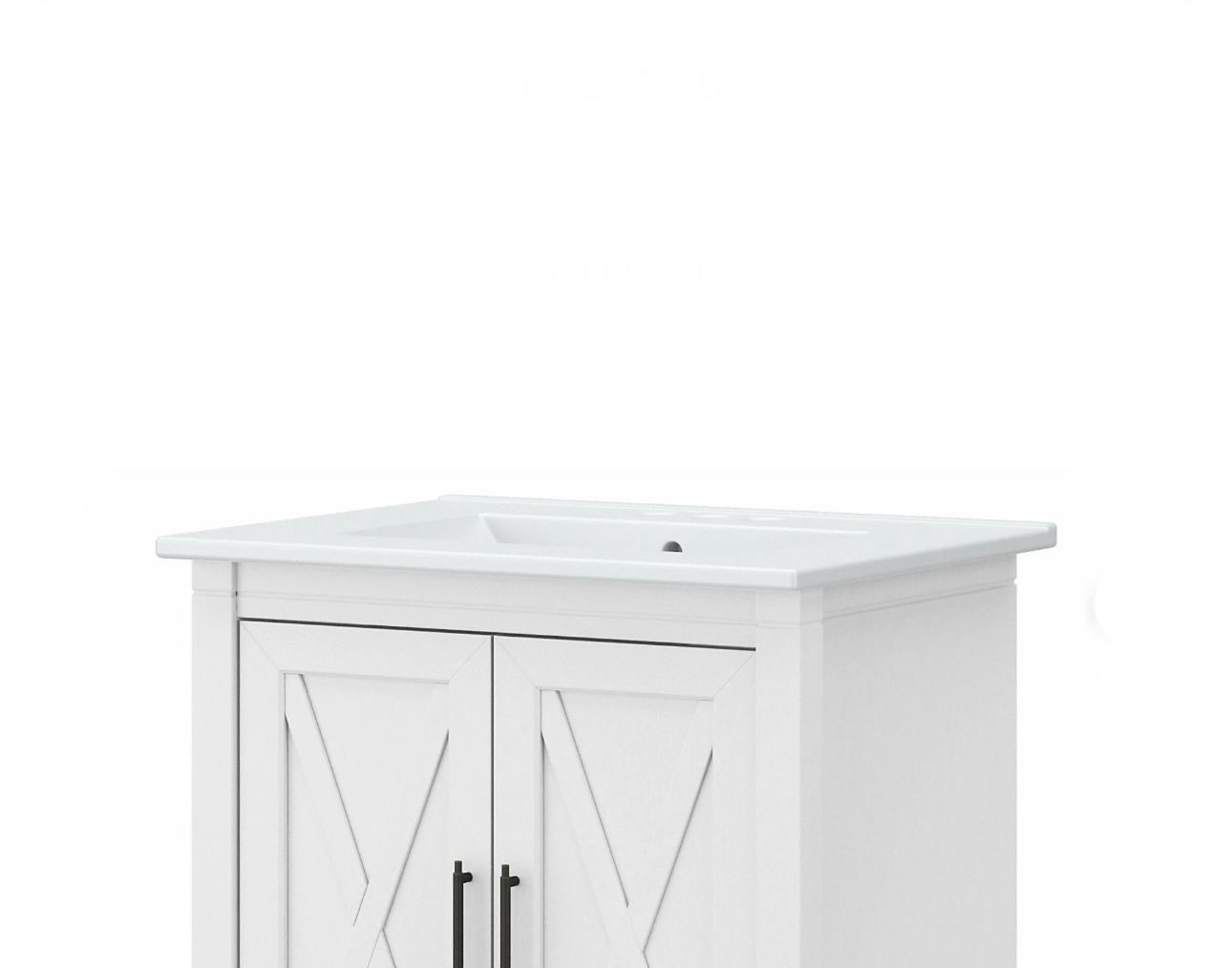 Bathroom Sink, White, Not included Vanity , New in Box