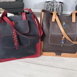 Handmade Nubuck Leather handbags