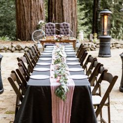 Black Table Cloths Qty 13 