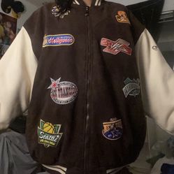 Vintage Brown Bomber/ Varsity Jacket