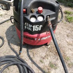 Air Compressor 1.5 Horsepower 6 Gallon 150 Psi