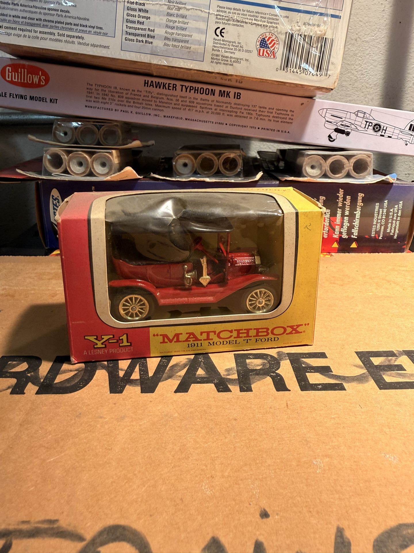 Vintage Lesney Matchbox Models Of Yesteryear 1911 Model T Ford Y-1 Box PRODUCT ENGLAND