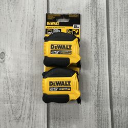 NEW Dewalt 25 ft Measuring Tape (2-pack)
