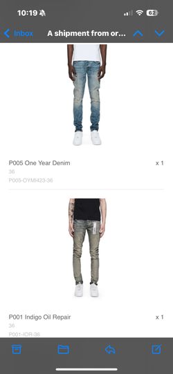 Purple Denim Jeans
