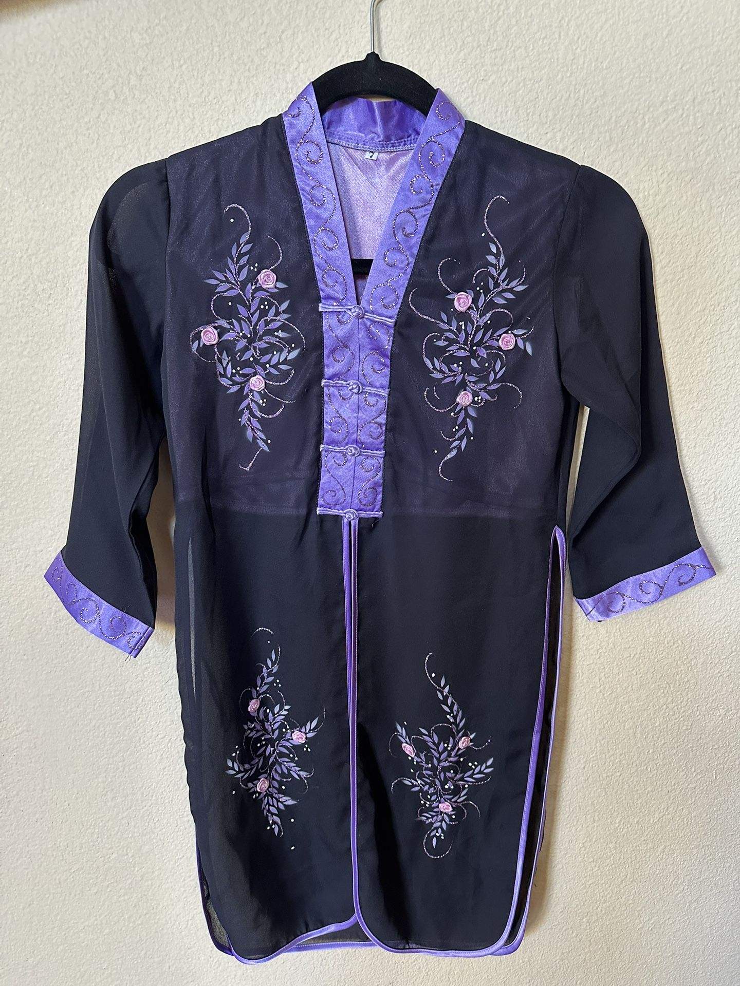 Girls Vietnamese Chinese Ao Dai Dress