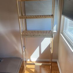 Over The Toilet Wooden Storage Rack