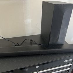 LG Sound Bar and Wireless Subwoofer