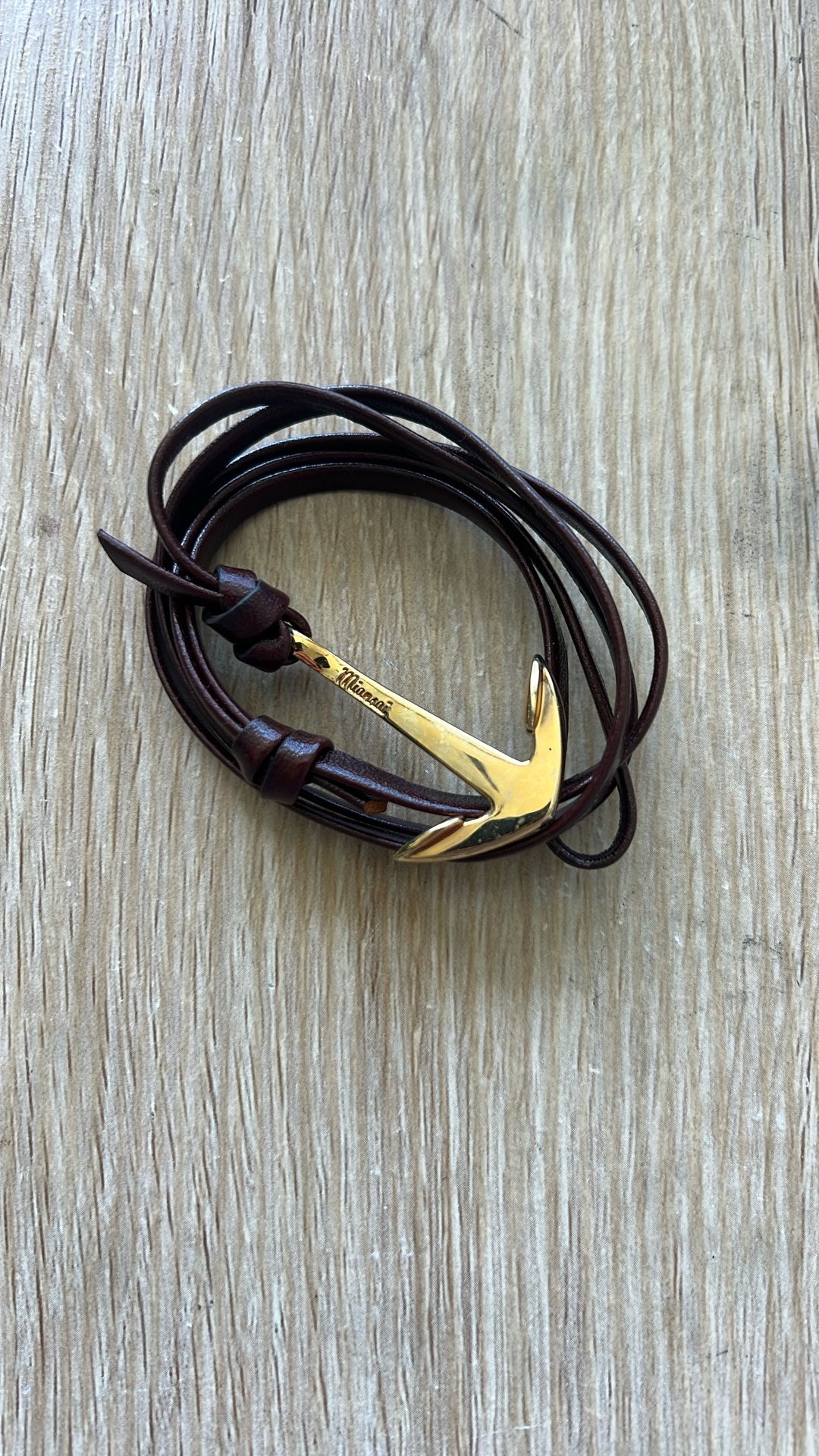 Miansai Wrap Bracelet With Anchor