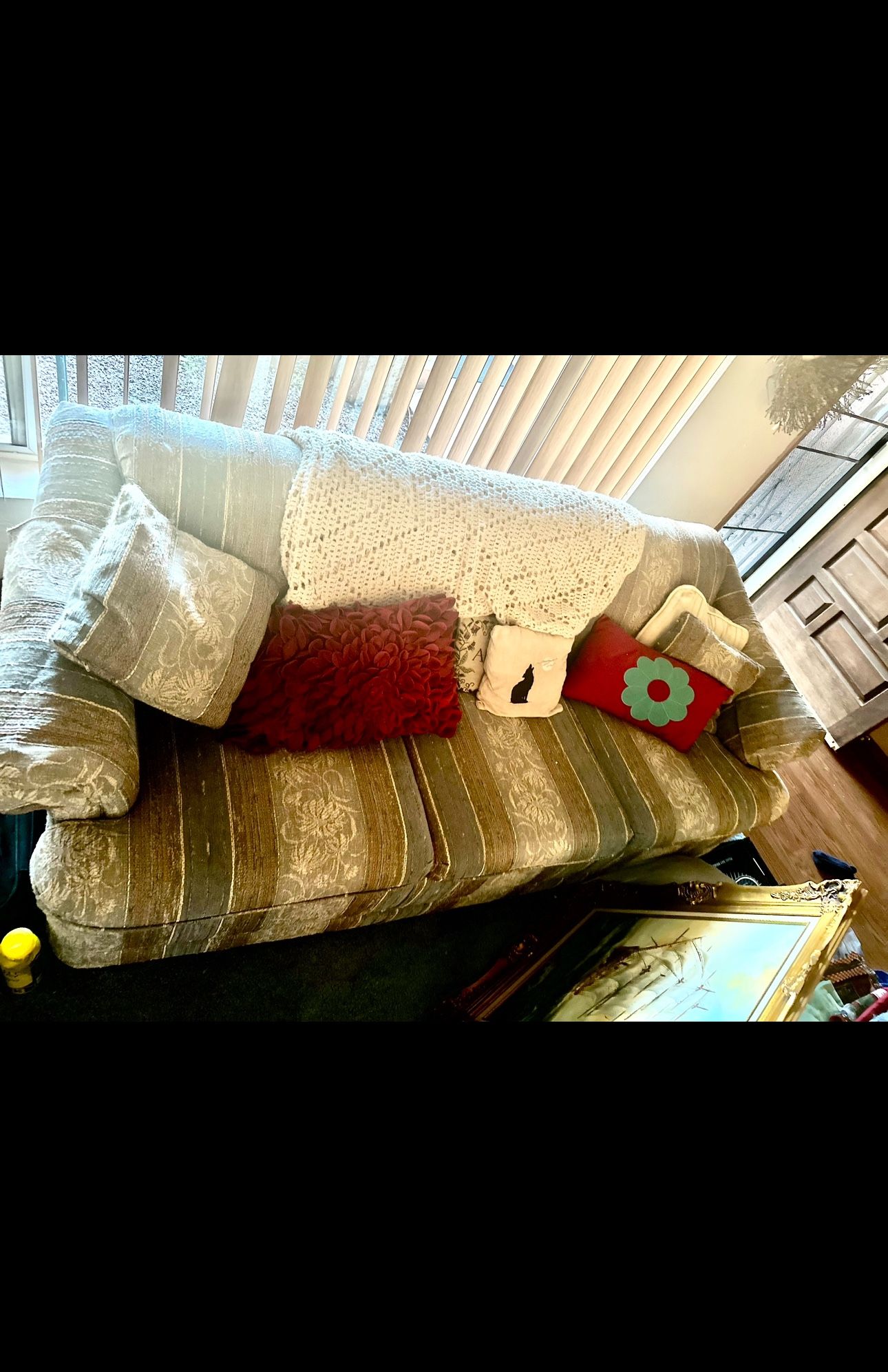 Ranch Style Couch Sofa Pull Out Bed