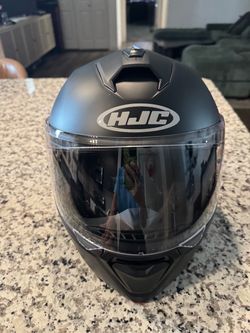 HJC i90 Modular Motorcycle Helmet – Medium – Matte Black + Bag