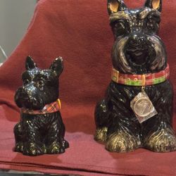 3D black Scottie dogs by Jeffrey Banks for David's Cookies