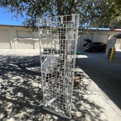 White Triangular 6 Foot Tall 