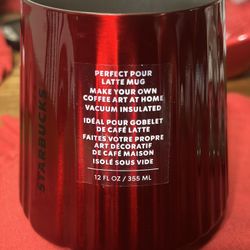 New Starbucks Holiday Pleated Latte Mug 12oz