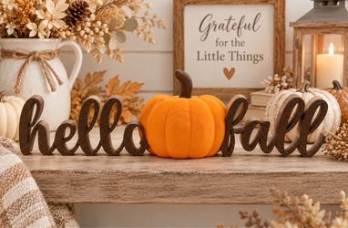 3D Printed Hello Fall Decor