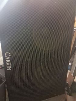 Carvin dual 15 subwoofer cabinet.
