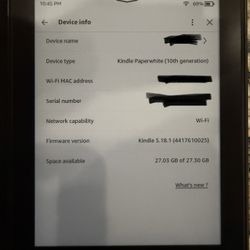 Kindle Paperwhite 10th gen 24GB
