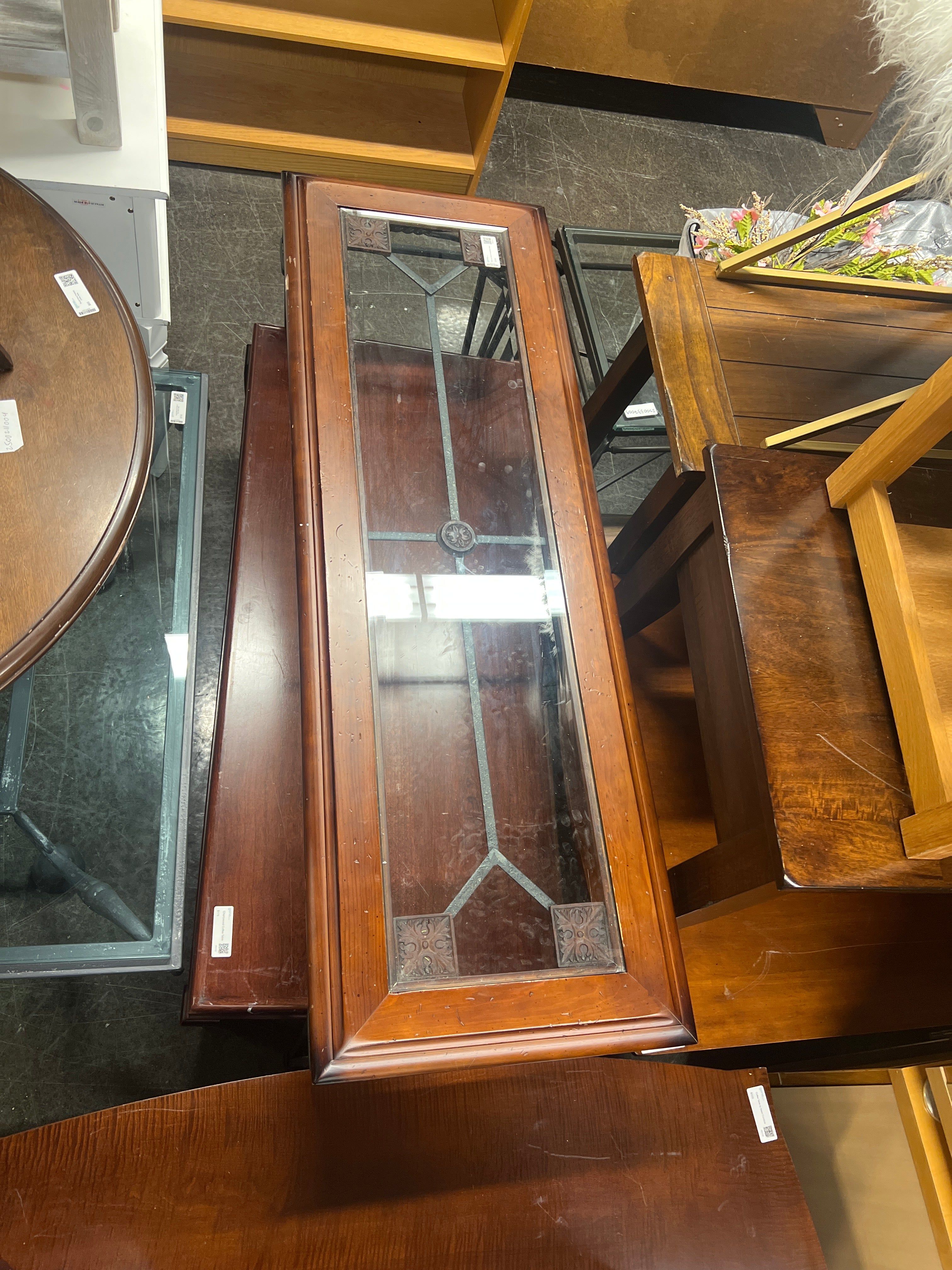 Metal and Wood Console/Entry Table