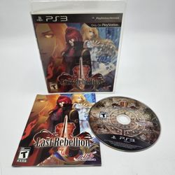 Last Rebellion (Sony PlayStation 3, 2010) NTSC Complete