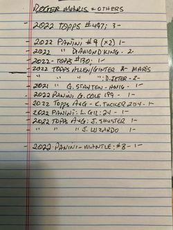 New York Yankee baseball cards & misc. ones