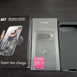 Google Pixel 10 Pro Xl 256 T-Mobile Extra Wireless Charger And Case 