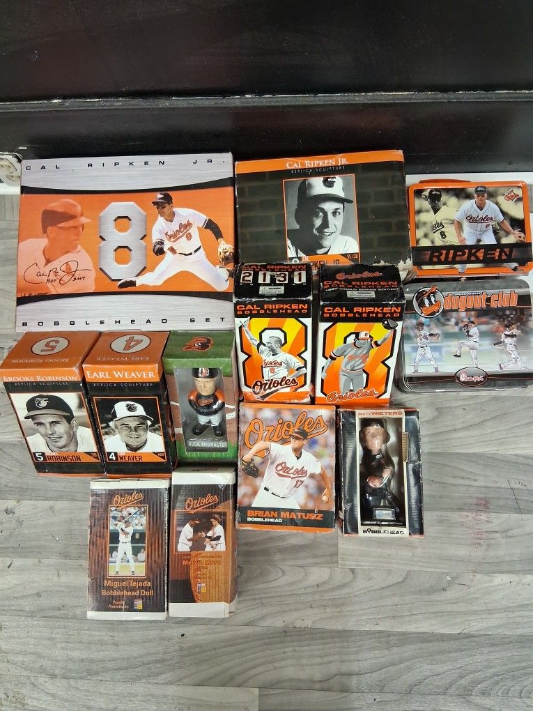Baltimore Orioles Collectable Bobble Head Lot
