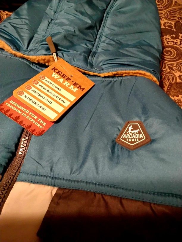 Dog Reversible Coat XL WATER REPELLENT