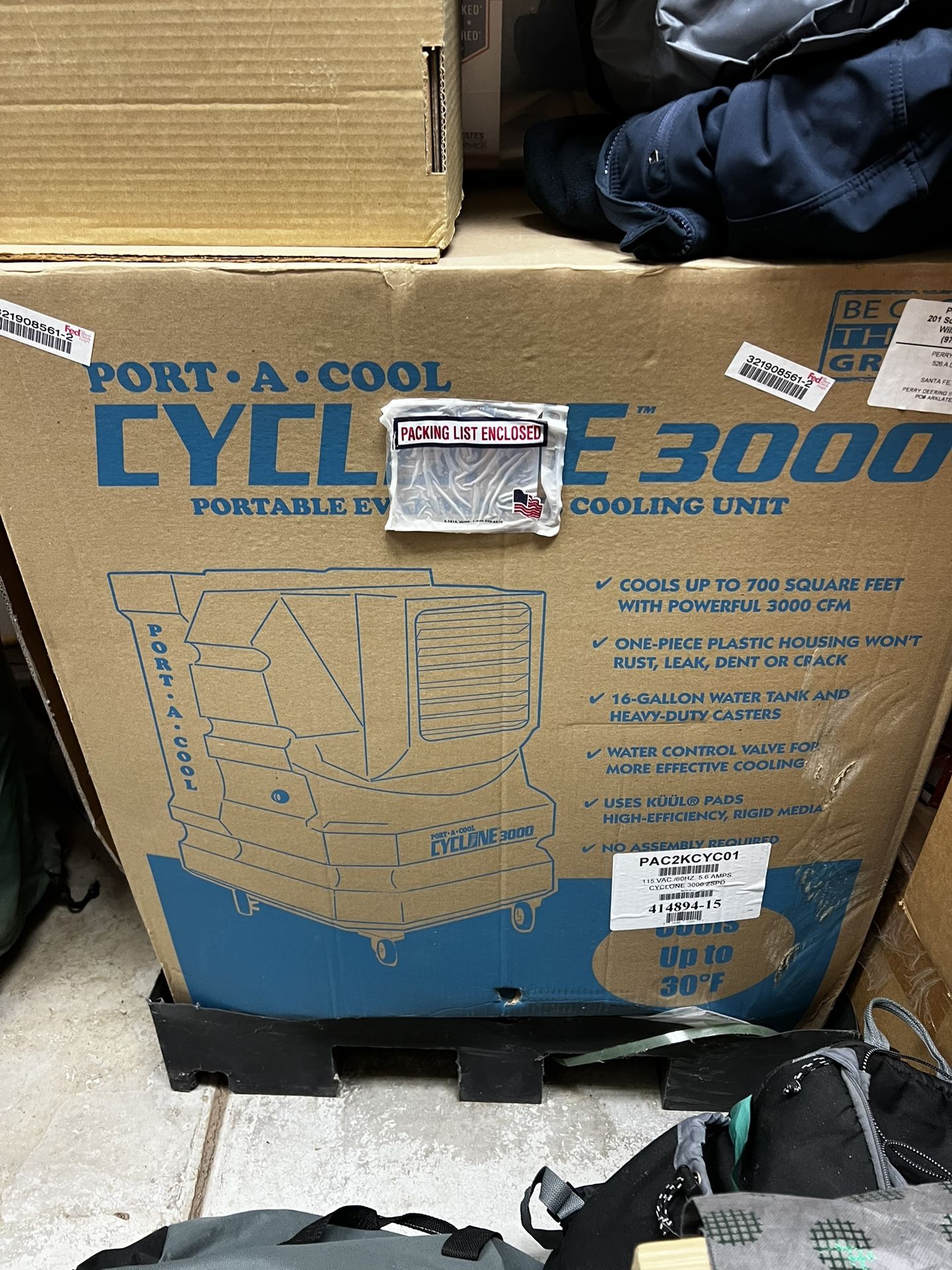 Evaporative Cooler Cyclone 3000 STILL IN BOX!!