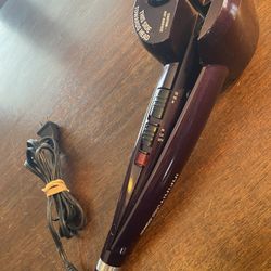 Conair Infinity Pro Curl Secret Rotating Curling Iron Hair Curling in Purple