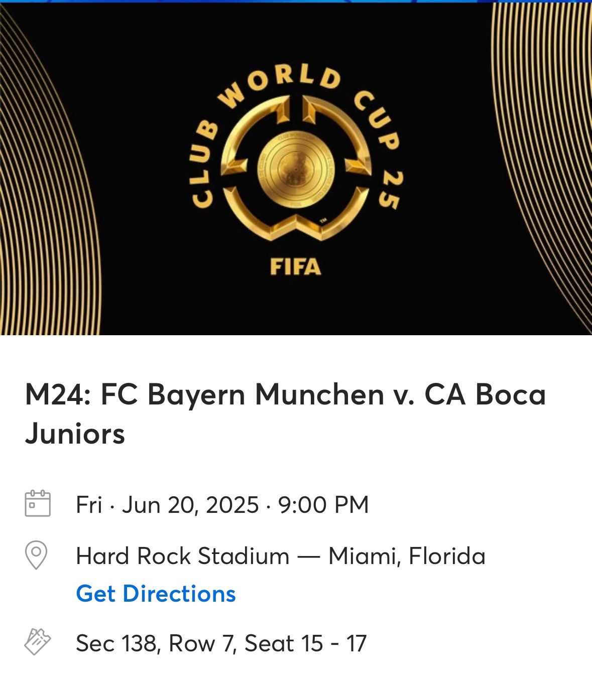 FIFA Club World Cup - Bayern Munich vs Boca Juniors