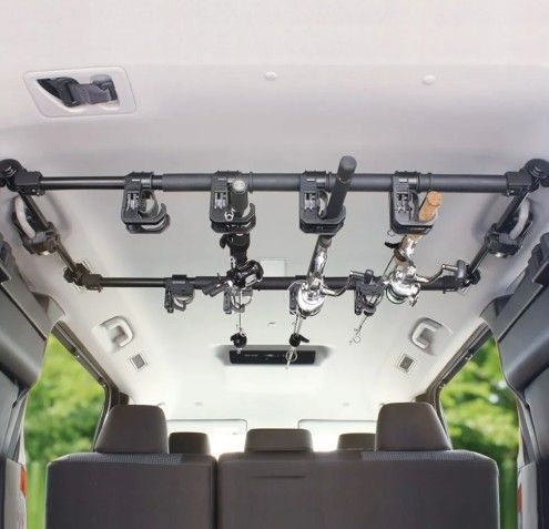 LITTLEMOLE Vehicle Fishing Rod Holder, 6 Rod Capacity, Heavy Duty Adjustable 34-57 Inch BRAND NEW (Retail $139)