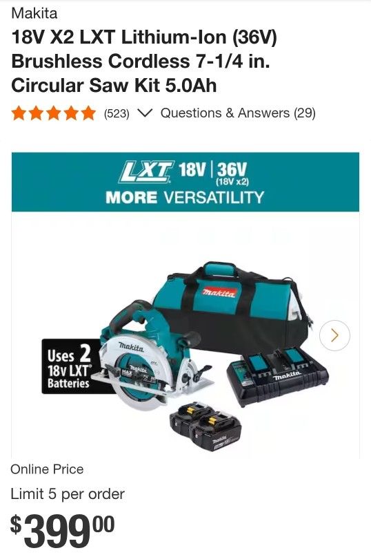 Makita Circular Saw Kit