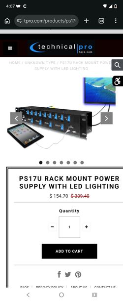 17 outlet power entertainment center unit
