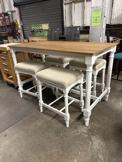 Farmhouse counter height, dining set