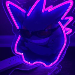 Gengar Neon Sign