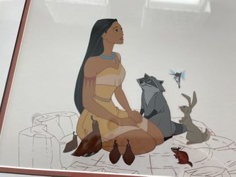 Walt Disney Studios Pocahontas Woodland Friends Limited Edition Sericel