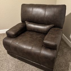Dark Brown Electrical Reclining Sofa 