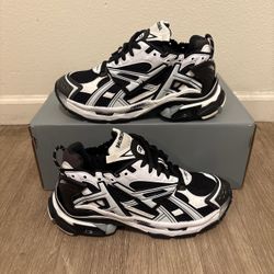 Balenciaga Runner Sneakers Black White