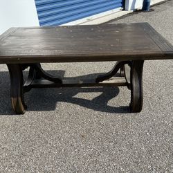 Wooden Coffee Table/Kids Art Table. Needs painted or refinishing  48” long  26” deep  19” tall 
